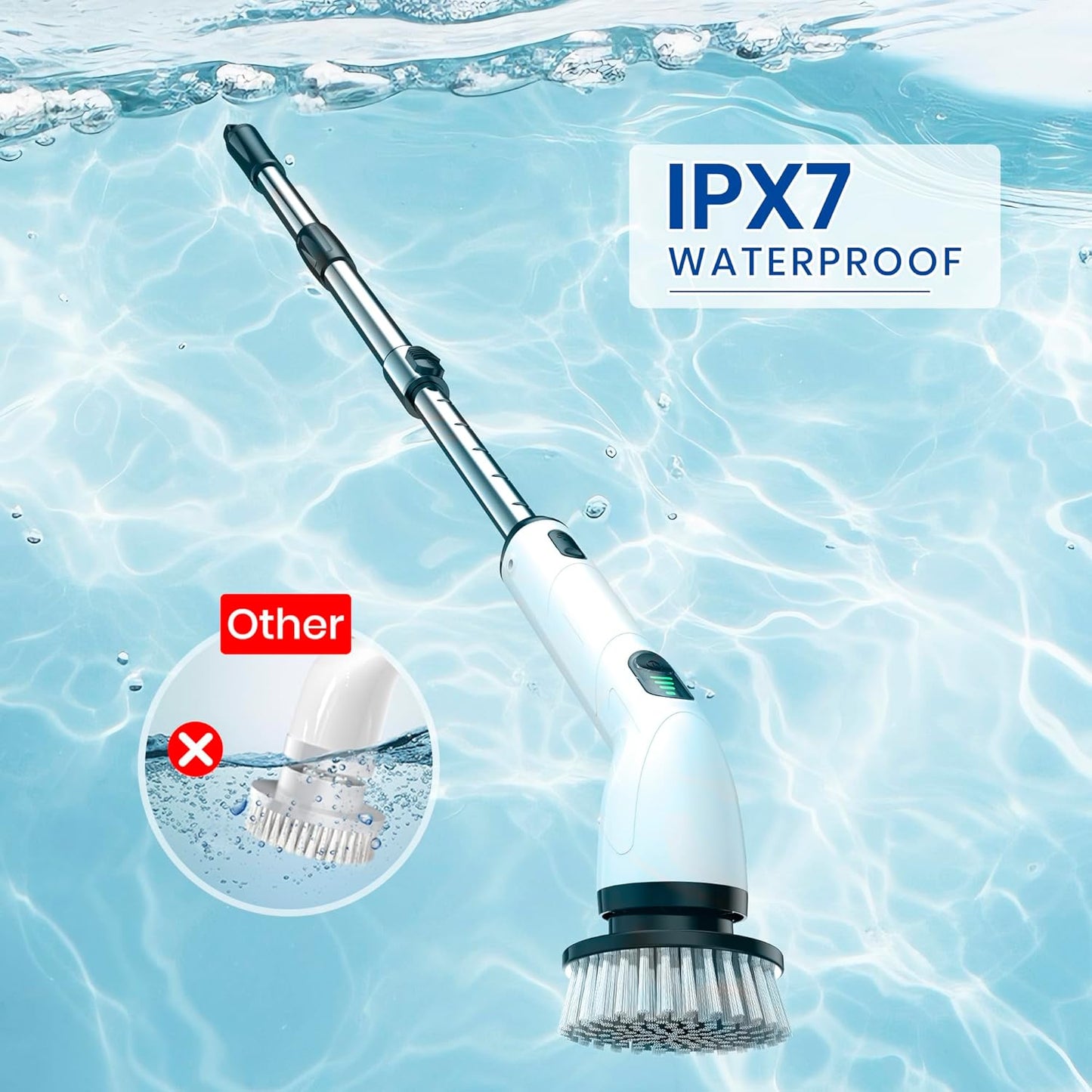 Power Scrub™ | Waterdicht, draadloos, inclusief 9 verwisselbare accessoires